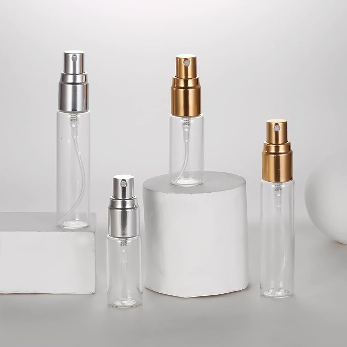 5ML Glass Spray Bottle - Empty Refillable Container Essential Oils, Cleaning Products, Homemade Cleaners, Misting Plants with Water Vinegar Mixtures for Cleaning or Cooking