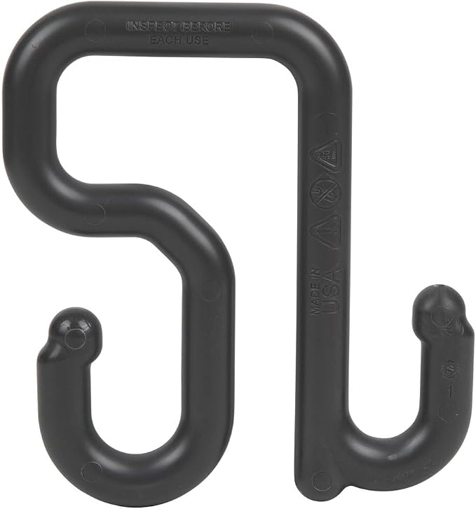 KLEIN TOOLS BC312 Lineman S-Hook, Made in USA, for Utility Buckets with 3-Inch Lip, Connects to All Bucket Work Center S-Hook Modules