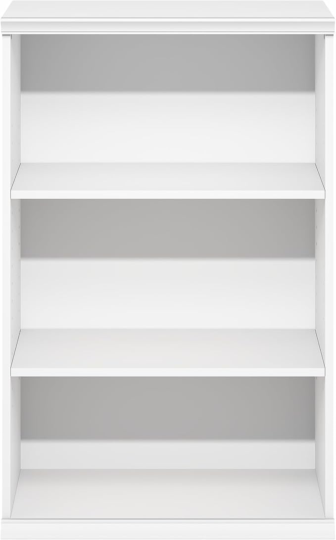 Furinno FANO Closet Organizers and Storage, 3-Tier Closet Organizer with Adjustable Shelves, Stackable Open Shelf Closet Shelves, 15.9 x 23.6 x 36.2 for Wardrobe, Bedroom, Living Room, White