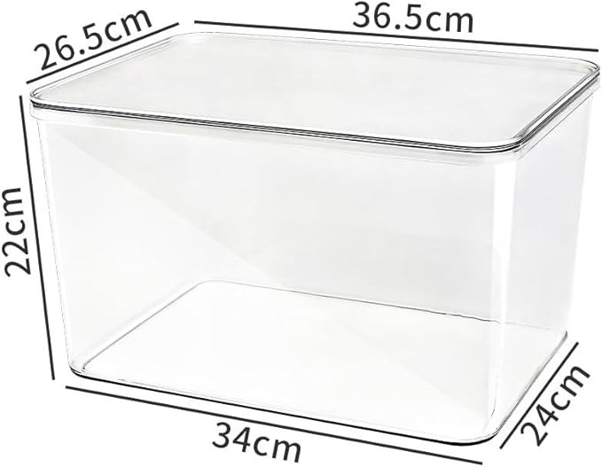 HBJWOV Desktop Storage Box With Lid Sundries Kitchen Organizer Toy Storage Baskets Home Supplies