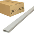 Electriduct Medium Latching Cable Raceway (500 Series) - 5 Feet - Beige | 20 Sticks (100 Feet Total)