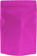 100PCS Smell Proof Resealable Pouch Bags,ULIFESTAR Aluminum Foil Flat Food Storage Bag,Sealable Pcsaging Zipper Pouches with Tear Notches for Pcsaging Lipgloss,Jewelry,etc(16*24cm/6.3*9.45",Purple)