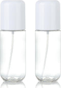 Bynccea Travel Spray Bottle 3.4oz/100ml Plastic Mini Bottle Set - Fine Mist Mini Empty Spray Bottles - Refillable Small Spray Bottles for Cleaning Solutions, Liquid Cosmetics