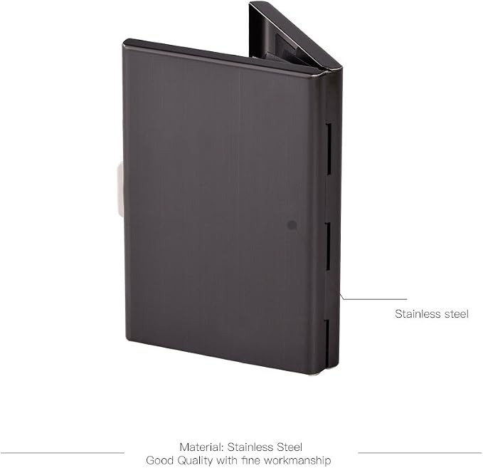 EASTNIGHTS Credit Card Holder Stainless Steel Credit Card Case Metal ID Card Holder RFID Wallets Business Card Holder for Women or Men