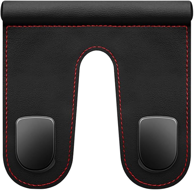 Car Co-Pilot Glovebox Hook, Dual Hook Passenger Seat Glovebox Hanger Organizer for Purse Handbag Umbrella, Automotive Interior Glove Box Hanging Storage Holder, Universal Fit (Black)