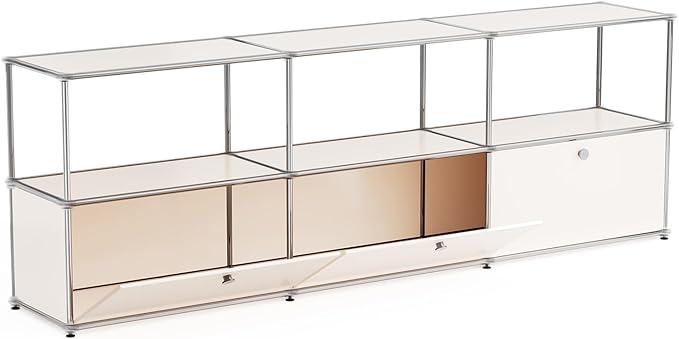 Modern Storage Cabinet Sideboard Versatile Free-Standing Organizer Cabinets for Home Office, Living Room, Bedroom, Kitchen, Garage