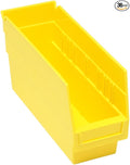 Quantum QSB201YL Store-More 6' Shelf Bin (11-5/8' x 4-1/8' x 6') - [Set of 36]