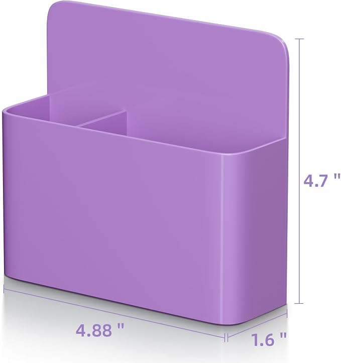 Magnetic Dry Erase Marker Holder, Magnetic Pen Holder Whiteboard Pen Holder Dry Erase Marker and Eraser Organizer,Powerful Neodymium Magnets 4pcs (Purple)