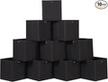 Foldable Storage Cubes Bins ,11 Inch Cloth Storage Cube Fabric Storage Box Cubes Organizer Baskets with Handles for Home Organizer Set of 10 (Black)
