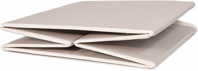 Elegant Home Fashions Open Soft Organizer Without Lid Storage bin, Beige (TYG-17059)