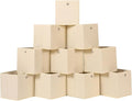 Foldable Storage Cubes Bins ,11 Inch Cloth Storage Cube Fabric Storage Box Cubes Organizer Baskets with Dual Handles for Home Organizer Set of 10 (Creamy-White)