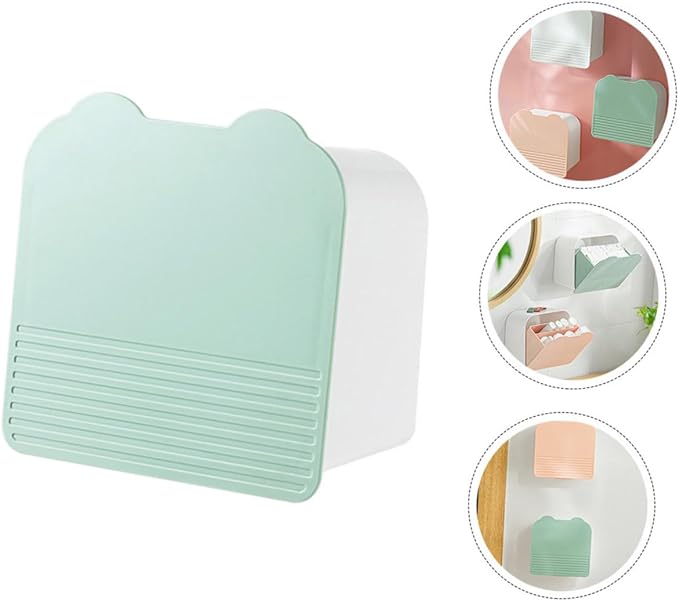 1pc Wall-Mounted Cosmetics Storage Box Multifunctional Sealed Container for Home Organization Lightweight and Design for Tidying up Spaces Tea