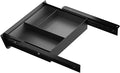 Under Desk Drawer with Removable Tray, 15.4" Wide 2-in-1 Organizer – 60° Ergonomic Tilt, 4-Compartment Insert for Pens, Phones & Cables, Ball Bearing Slides, for Home Office & Student Desk