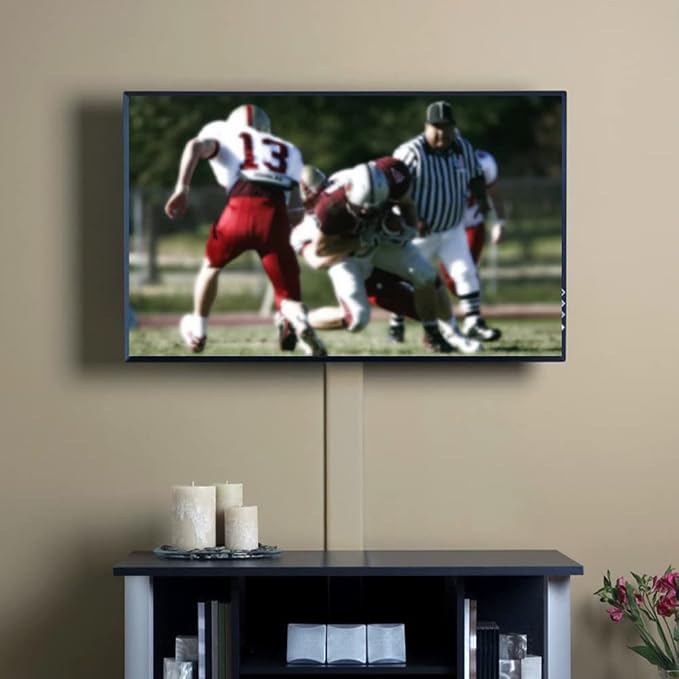Legrand Wiremold 48 Inch TV Cord and Cable Wall Cover Kit White, 1 Pack | Cord Hider, On Wall, Hide up to 10 Cords, Cut to Size, Customizable, Cable Concealer, Removable Cover