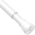 Spring Tension Curtain Rods 28-48 Inch White 1 Pack | No-drill & tool-free setup. Fits windows, kitchens, doorways. Rust-resistant, great for light curtains.