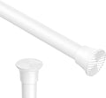 1pack Spring Tension Rods 18-36 Inch Adjustable White Small Tension Rod Extendable Short Curtain Rod Spring Loaded Curtain Rods Tension Rod for Closet,Kitchen