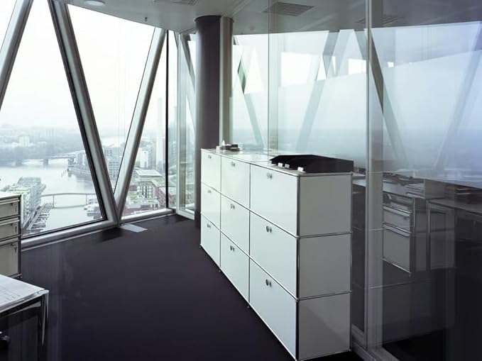 Modern Storage Cabinet White E Versatile Free-Standing Organizer for Living Room, Bedroom, and Home Office Décor