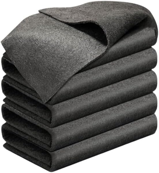 2026 New Thickened Magic Cleaning Cloth,Upgrade Reuseable Streak Free Microfiber Cloth Magic Fiber Microfiber Cleaning Cloth,Multipurpose Miracle Rags for Kitchen,Window,Glass, Cars (5Pcs, 16x12 in)