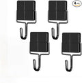 MAGTSMEI Black Magnetic Hooks Heavy Duty, Strong Neodymium Magnet Hooks for Fridge, Refrigerator Magnet with Hook for Hanging, Locker, Kitchen, Cruise, Grill, Industrial Magnetic Hooks, 4 Pack