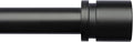 Byondeth Curtain Rods for Windows 16 to 240 Inches Adjustable Length 1 Inch Diameter Window Curtain Rod with Aluminium Finials, Black