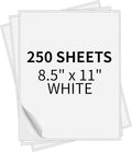 Full Sheet Labels 8.5” x 11” Sticker Paper Matte White, Large Shipping Label Paper for Inkjet Laser Printer, 250 Counts
