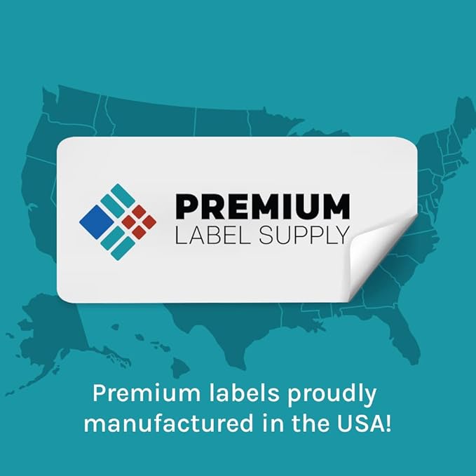 Premium Label Supply White Sticker FBA Labels – 4" x 3.33" – Laser/Inkjet Compatible – (6 per Sheet), 2000 Sheets - 12,000 Total Adhesive Labels