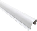 Electriduct 1.5" Plastic Flanged Wire Guard Cable Raceway - (20 x 6FT Sticks = 120 Feet) - White