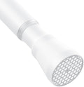 AIZESI Shower Curtain Rod 30-64 Inch No Drilling Adjustable Shower Rod Never Rust & Non-Slip Tension Curtain Rod White Spring Loaded Curtain Rods for Window Bathroom Doorway Closet Cupboard