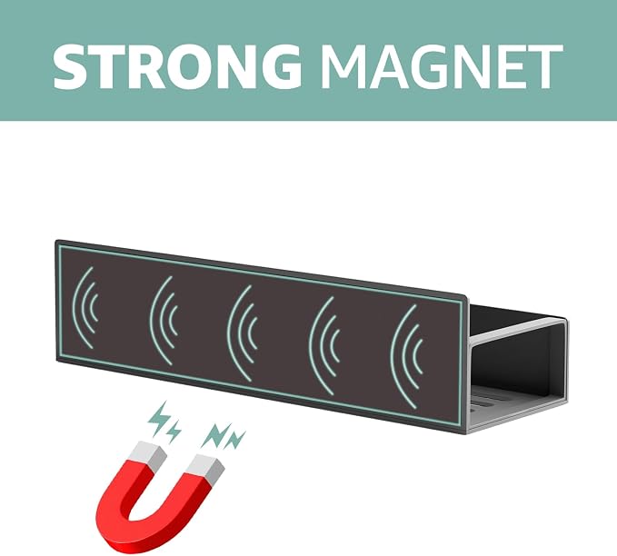 Metal Magnetic Spice Rack for Refrigerator – 4 Pack Strong Magnet Organizer Shelves with Notepad – Black Heavy-Duty Spice Storage for Kitchen, Pantry, Laundry, Apartment, RV