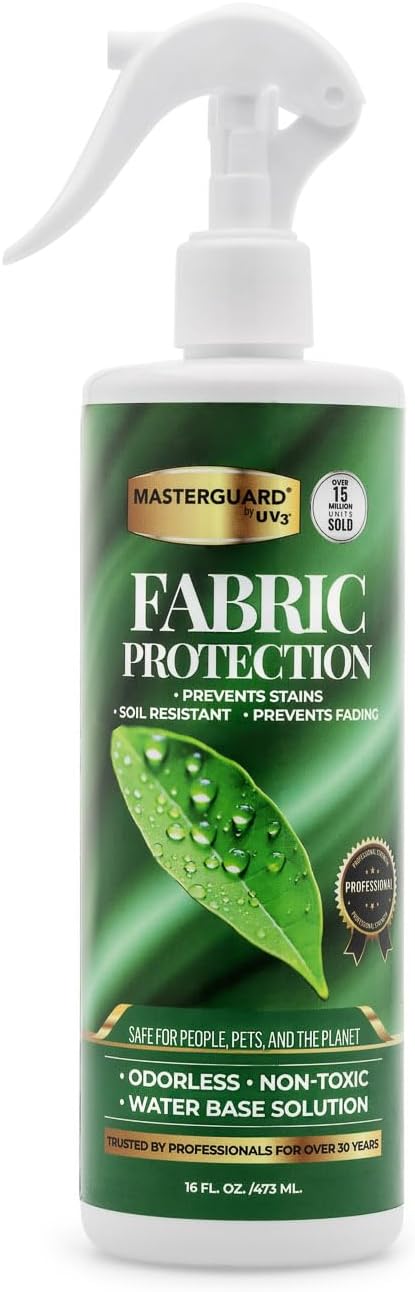 MASTERGUARD Fabric Protection Spray – Ultimate Weather & Guest Protection for Furniture & Shoes Against Spills, Stains & Pet Accidents – Premium Quality, Made in USA