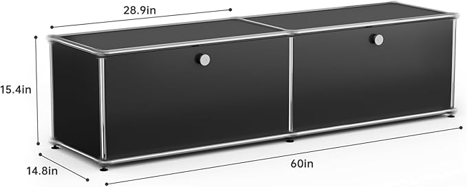 Modern Storage Cabinet Sideboard Versatile Free-Standing Organizer Cabinets for Home Office, Living Room, Bedroom, Kitchen, Garage