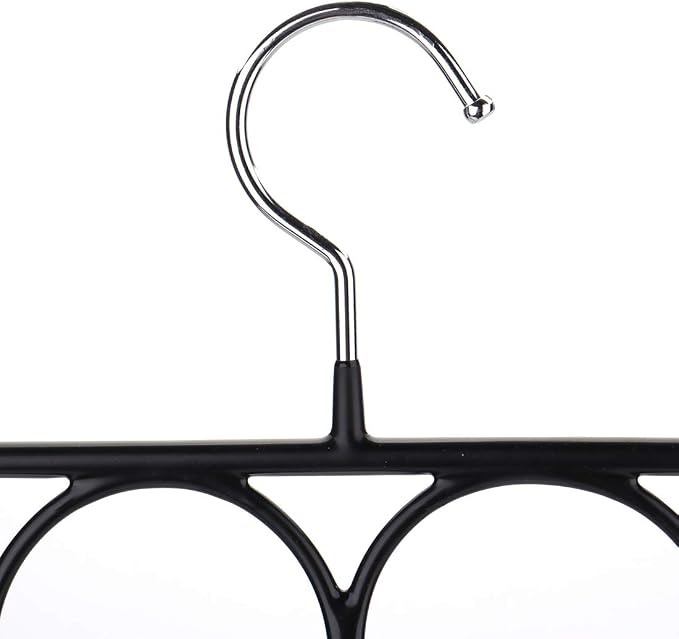 Tosnail 3 Pack Total 48 Rings Steel Non-Slip Tie Hanger Scarf Hangers Scarf Organizer Scarf Holder Legging Hanger Closet Space Saver