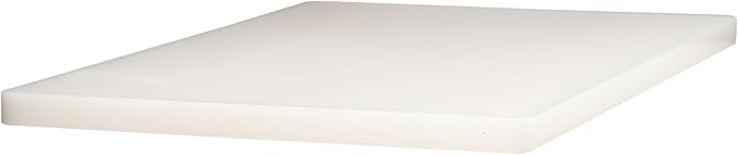 Winco Heavy-Duty Plastic Cutting Board, 12" x 18" x 3/4", White