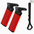 CAidRE Car Door Handle for Elderly, Car Handle Assist Support, Portable Elderly Assistance Mobility Aids Auto Grab Cane with Strap for Seniors and Handicapped Getting Out of Car, Red, 2 Pack