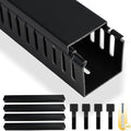 Cable Raceway, 95" Open Slot Cable Management Kit 4PCS 23.6" X 1.97" X 2.4"