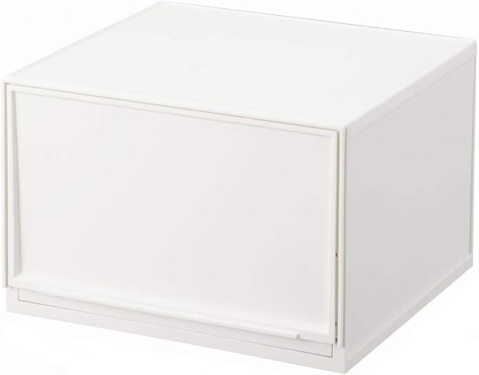 Sanka D2SC-LWWH Modular Case, Freely Combined, Drawer Storage Case, Wide L, White, Drawers That Can Be Combined According to Your Lifestyle, Pull Out And Close Drawers, Rubber Stopper To Prevent Slipping, Stable Even When Stacked With Locking Mechanism...