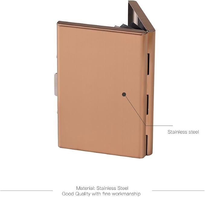 EASTNIGHTS RFID Credit Card Holder Metal Wallet Slim Credit Card Case Protector Business Card Holder for Men or Women