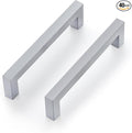 Ravinte Grey Square Cabinet Handles Drawer Pulls,5 Inch,40 Pack | Screws Included, Stainless Steel, Square Bar Grip, Easy Install, Kitchen Cabinet Hardware, For Cupboards, Drawers, Dressers