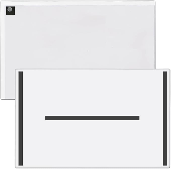 StoreSMART® Magnetic Closure Pockets - Magnetic-Back - 11" x 17" - 100-pack - White - MCP3512MB-W-100