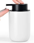BosilunLlife Lotion Pump Dispenser for Bathroom Lotion Hand Pump Dispenser | Bathroom Soap Dispenser White Kitchen Dish Soap Ceramic Small Liquid Soap Dispenser