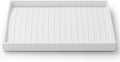 Oirlv Premium White Leather Stackable Jewelry Tray 18 Gird Necklace Bracelet Organizer Showcase Necklace Display Tray