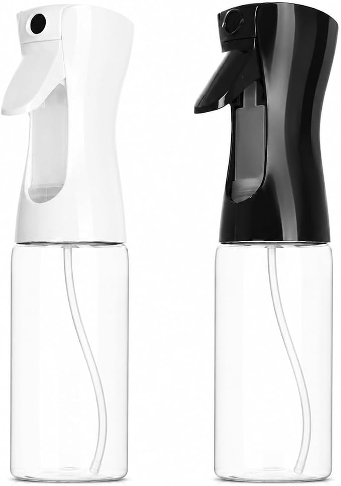 Empty Clear Glass Spray Bottles (white)