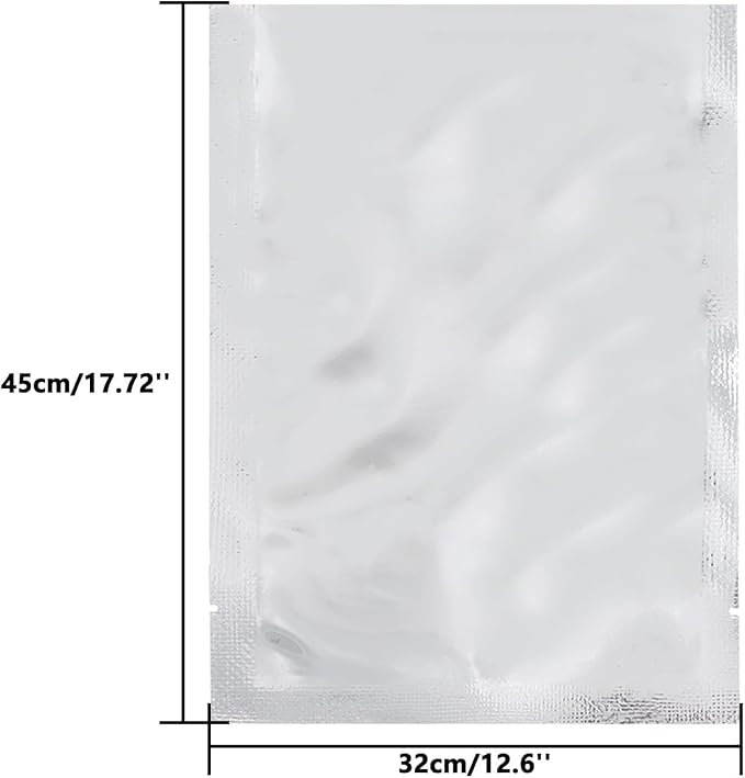 Heat Sealable Mylar Food Storage Bag,ULIFESTAR 5.5Mil Thicker Food Storage Pouches Oxygen Absorbers Vacuum Seal Airtight Packaging for Coffee Beans, Tea, Grains, etc(32 * 45cm/12.6 * 17.72'' ）