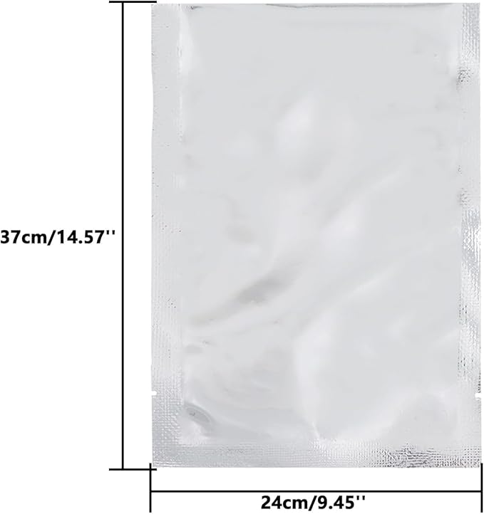 Heat Sealable Mylar Food Storage Bag,ULIFESTAR 5.5Mil Thicker Food Storage Pouches Oxygen Absorbers Vacuum Seal Airtight Packaging for Coffee Beans, Tea, Grains, etc(24 * 37cm/9.45 * 14.57'')
