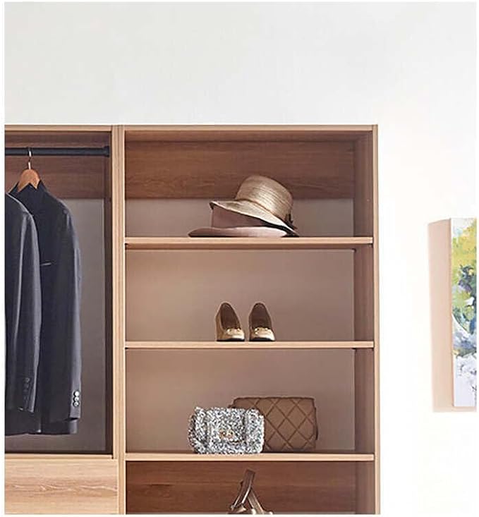Maykoosh Closet System Organizer - Customizable Walk-in Wardrobe Storage Oak/Model BDE 3 Closet