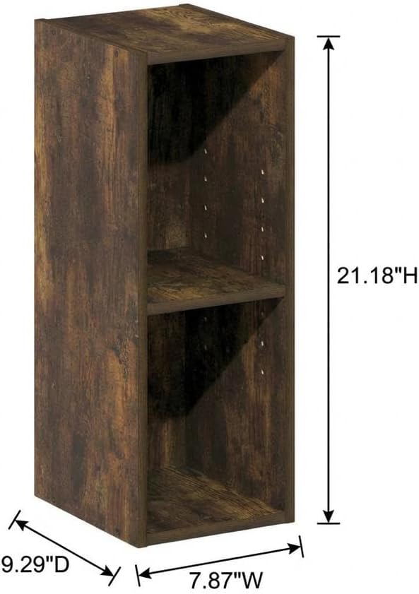 Furnifact Amber Pine Bookcase with Modern Design, Engineered Wood Construction, Sturdy Shelving, Stylish Storage Solution for Living Room or Office