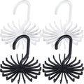 Garneck 4 Pcs Rotating Tie Rack for Closet Necktie Storage and Belt Hanger Organizer Hanging Wardrobe Storage Solution for Scarves Space Saving Accessory Holder