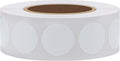 Hybsk White Permanent Color-Code Dot Stickers Round Semi Gloss Paper Stickers Adhesive Label (3/4 inch)