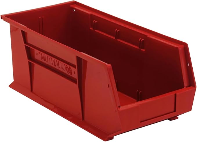 Quantum Storage QUS248 Ultra Stack and Hang Bins - 18" x 8-1/4" x 7" - 6 Pack