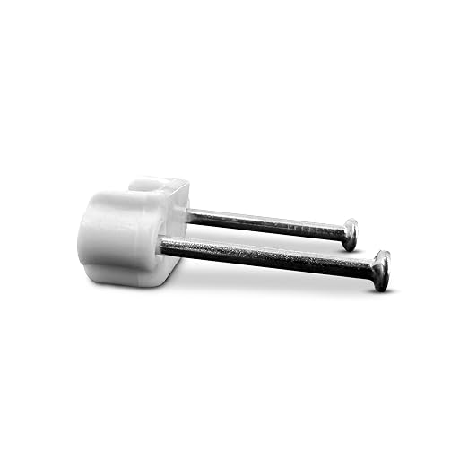 250-Pack 1/2 inch Insulated Plastic Cable Staples - Secures Electrical, UF, (NM) Non-Metalic, and Low-Voltage Wires